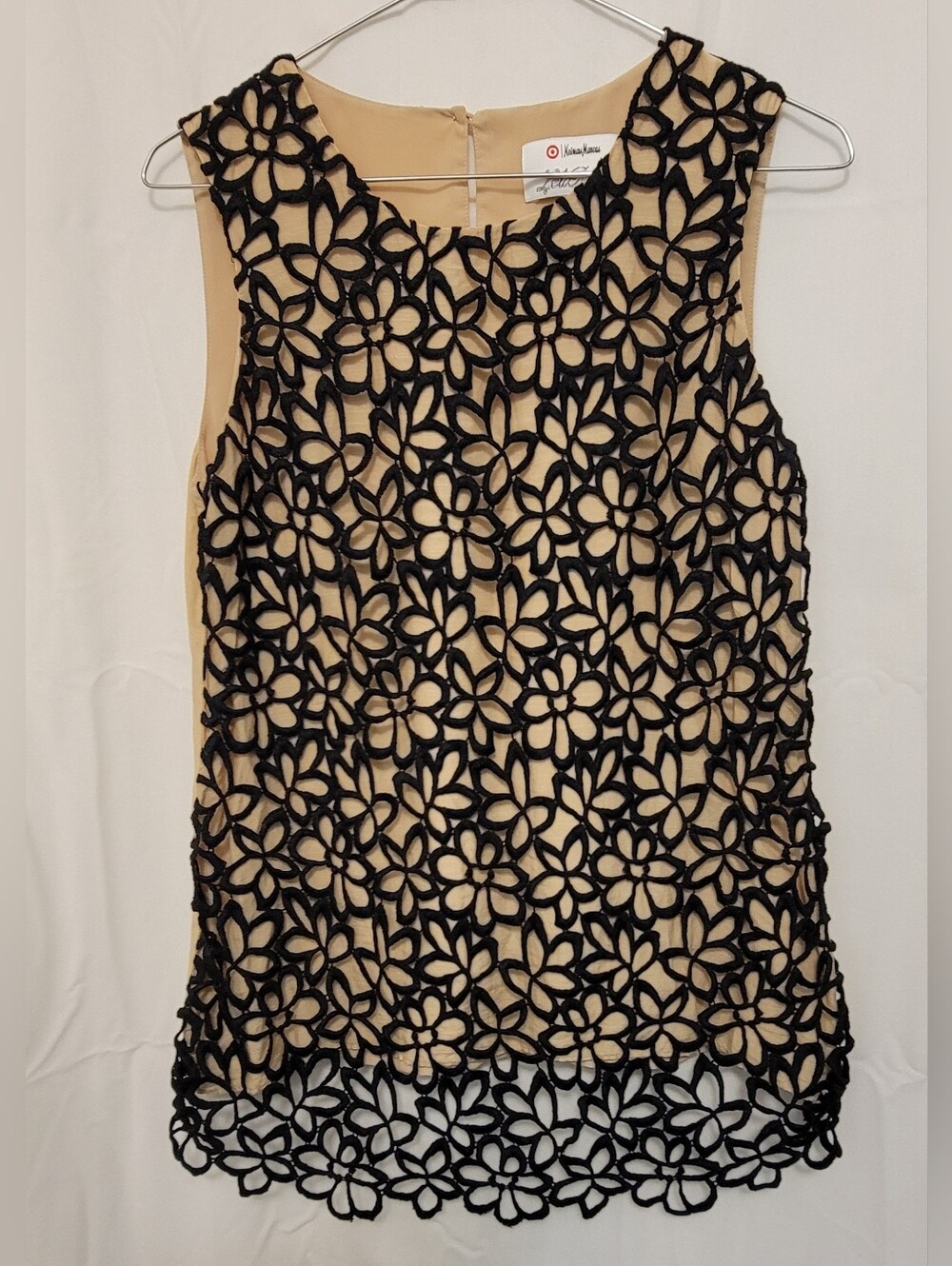 Lela Rose For Neiman Marcus Lace Sleeveless Top